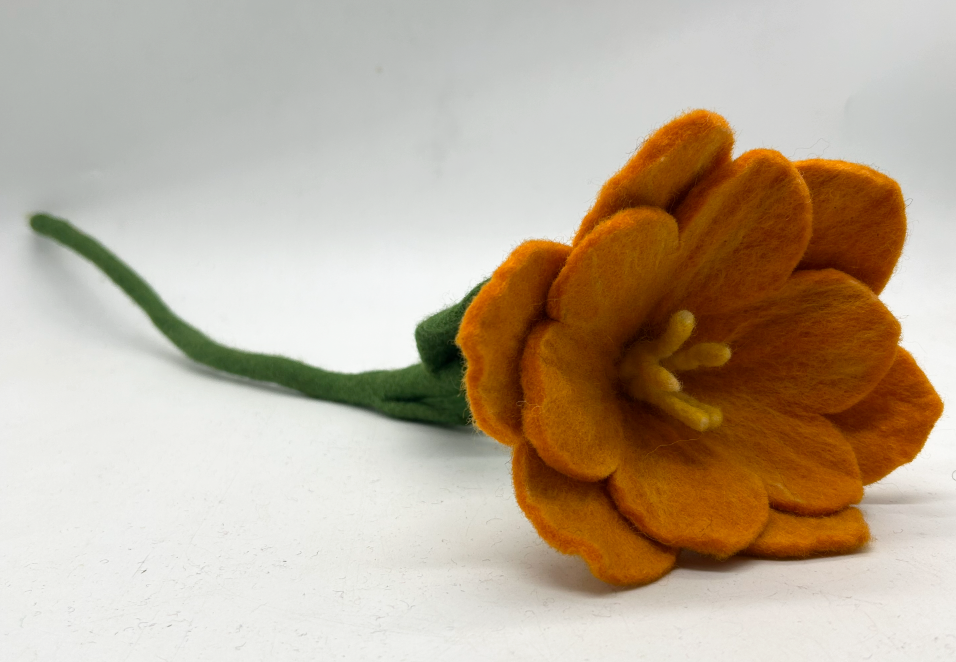 Handmade Layered Felt Flower – Eco-Friendly Decorative Flower